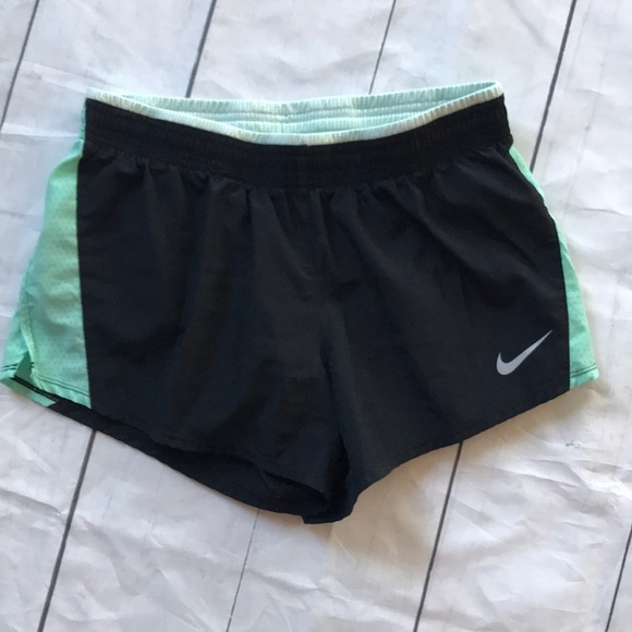 Nike Pants - Nike Dry Fit Aqua Black Shorts Sz M